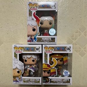 Set of 3 One Piece Funko Pops